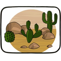 Desert 2 Fleece Blanket (mini) by Valentinaart