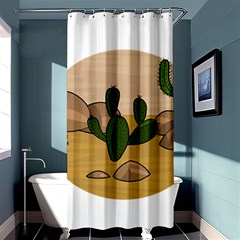 Desert 2 Shower Curtain 36  X 72  (stall)  by Valentinaart