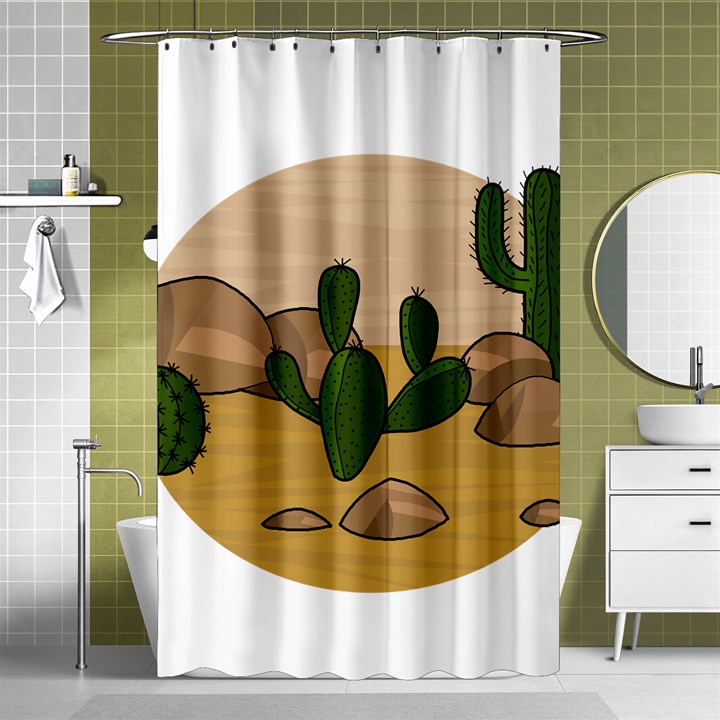 Desert 2 Shower Curtain 48  x 72  (Small) 