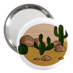 Desert 2 3  Handbag Mirrors by Valentinaart