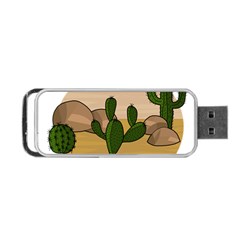 Desert 2 Portable Usb Flash (one Side)