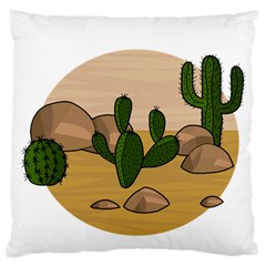 Desert 2 Large Flano Cushion Case (two Sides)