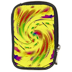 Leaf And Rainbows In The Wind Compact Camera Cases