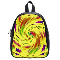 Leaf And Rainbows In The Wind School Bags (small) 