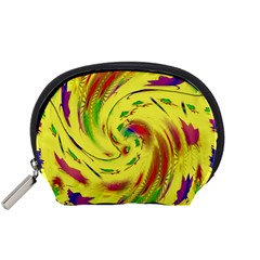 Leaf And Rainbows In The Wind Accessory Pouches (small) 