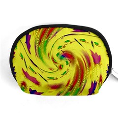 Leaf And Rainbows In The Wind Accessory Pouches (medium) 