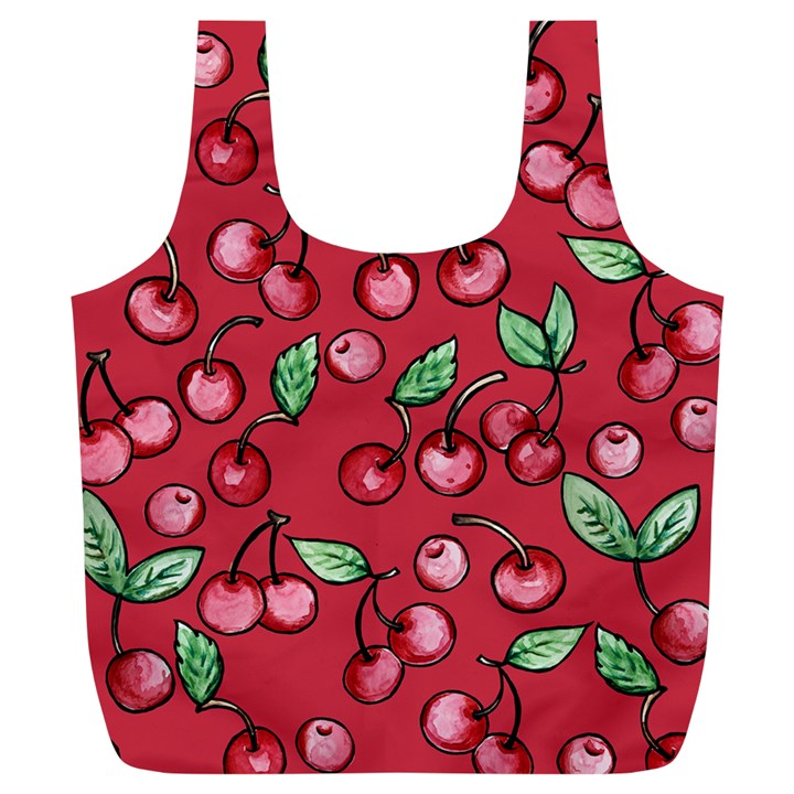 Cherry Cherries For Spring Full Print Recycle Bags (L) 