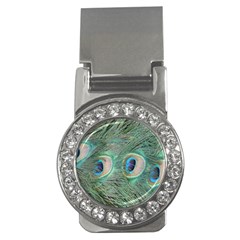 Peacock Feathers Macro Money Clips (cz) 