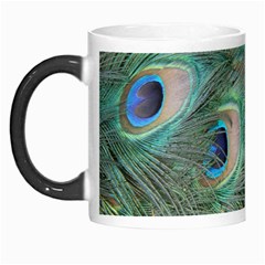 Peacock Feathers Macro Morph Mugs by GiftsbyNature