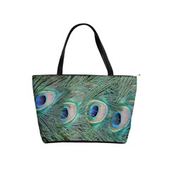 Peacock Feathers Macro Shoulder Handbags