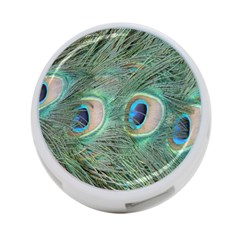 Peacock Feathers Macro 4-port Usb Hub (two Sides)  by GiftsbyNature