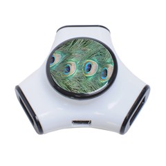 Peacock Feathers Macro 3-port Usb Hub by GiftsbyNature