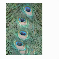 Peacock Feathers Macro Large Garden Flag (two Sides) by GiftsbyNature