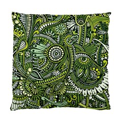 Green Boho Flower Pattern Zz0105 Standard Cushion Case (two Sides) by Zandiepants