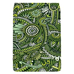 Green Boho Flower Pattern Zz0105 Removable Flap Cover (s) by Zandiepants