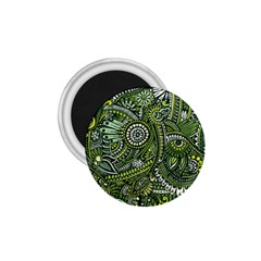 Green Boho Flower Pattern Zz0105 1.75  Magnet