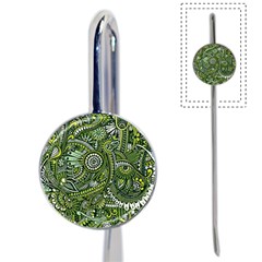 Green Boho Flower Pattern Zz0105 Book Mark