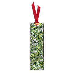 Green Boho Flower Pattern Zz0105 Small Book Mark by Zandiepants