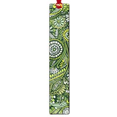 Green Boho Flower Pattern Zz0105 Large Book Mark