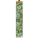 Green Boho Flower Pattern Zz0105 Large Book Mark Front