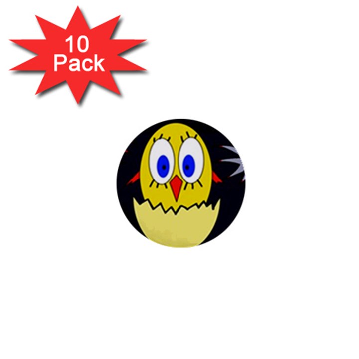 Chicken 1  Mini Buttons (10 pack) 