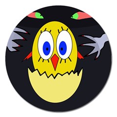 Chicken Magnet 5  (round)