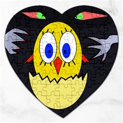 Chicken Jigsaw Puzzle (heart)