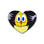 Chicken Rubber Coaster (Heart)  Front