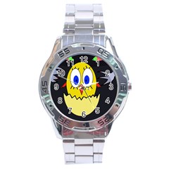 Chicken Stainless Steel Analogue Watch by Valentinaart