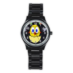 Chicken Stainless Steel Round Watch by Valentinaart