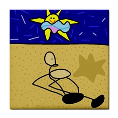 Sunbathing Tile Coasters