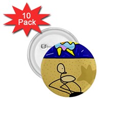 Sunbathing 1 75  Buttons (10 Pack)