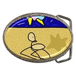 Sunbathing Belt Buckles Front