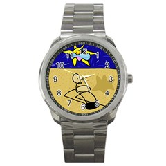 Sunbathing Sport Metal Watch by Valentinaart