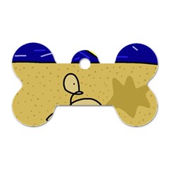 Sunbathing Dog Tag Bone (one Side)