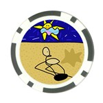 Sunbathing Poker Chip Card Guards Front