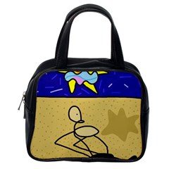 Sunbathing Classic Handbags (one Side)