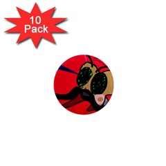 Mr Fly 1  Mini Magnet (10 Pack) 