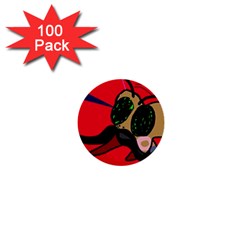 Mr Fly 1  Mini Buttons (100 Pack) 