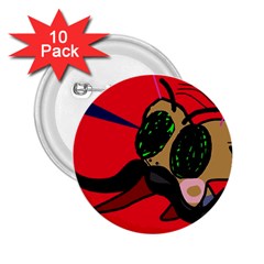 Mr Fly 2 25  Buttons (10 Pack) 