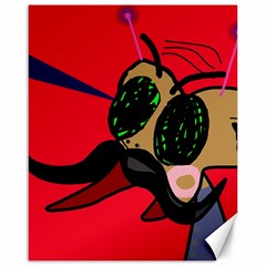 Mr Fly Canvas 16  X 20   by Valentinaart