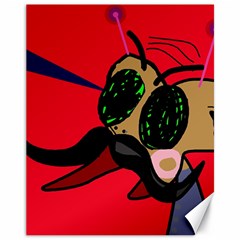 Mr Fly Canvas 11  X 14   by Valentinaart