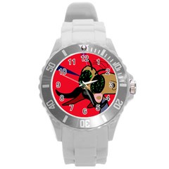 Mr Fly Round Plastic Sport Watch (l) by Valentinaart