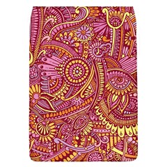 Pink Yellow Hippie Flower Pattern Zz0106 Removable Flap Cover (l) by Zandiepants