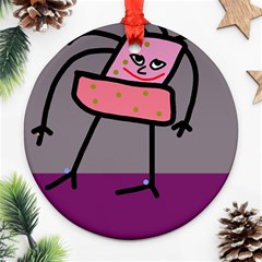 Sponge Girl Ornament (round) 