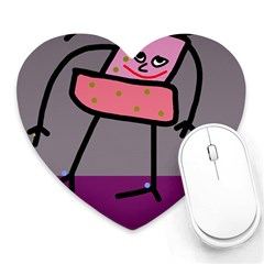 Sponge Girl Heart Mousepads