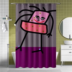 Sponge Girl Shower Curtain 48  X 72  (small) 