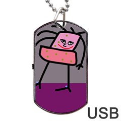 Sponge Girl Dog Tag Usb Flash (one Side)