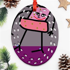 Sponge Girl Ornament (oval Filigree) 