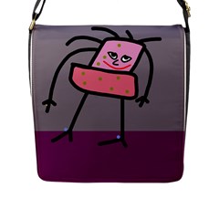 Sponge Girl Flap Messenger Bag (l) 